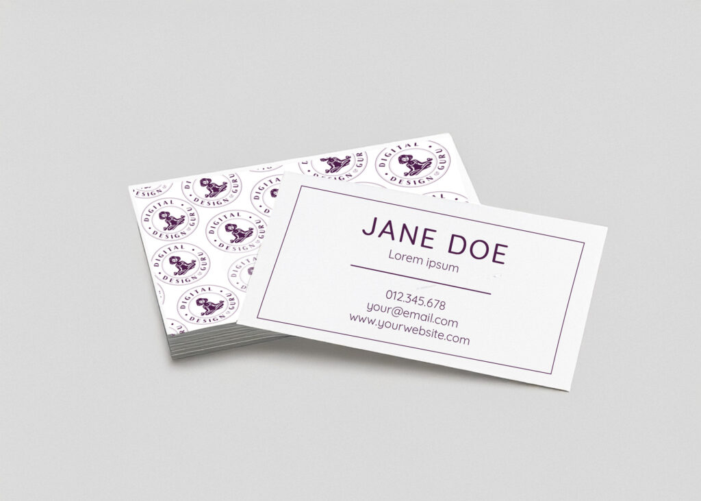 Business Card Logo Pattern – 200 Full-Color Cards